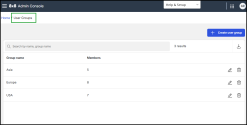 8x8 Admin Console - Create a user groups